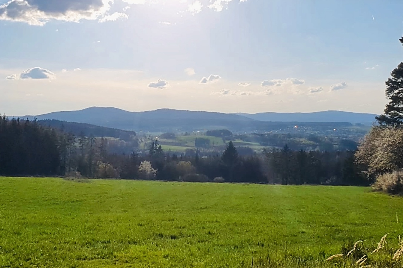 Ausblick bei Arzberg – schöne Landschaft